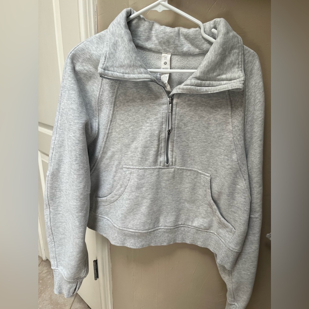 Lulu 1/2 zip scuba funnel-neck